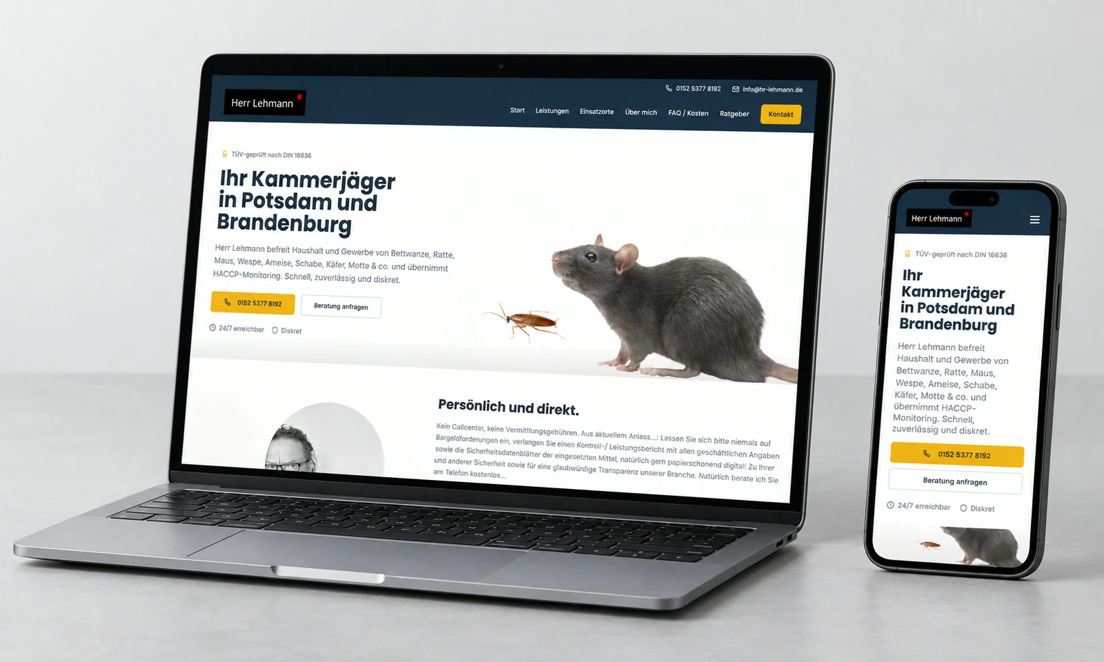 Herr Lehmann: Webdesign, Lokaler Dienstleister