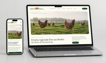 Neue Website für Beelitzer Frischei